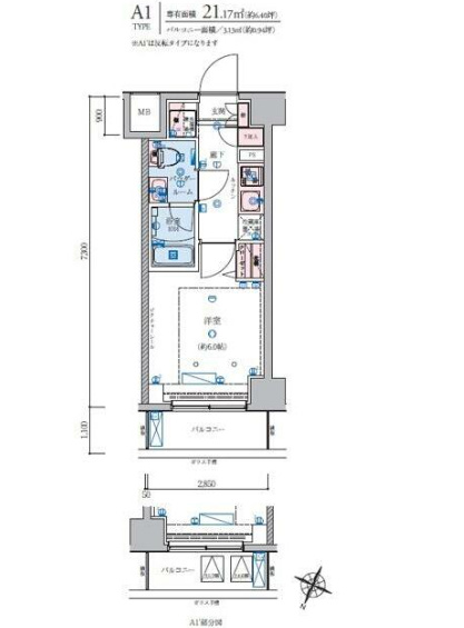 2階の間取り図