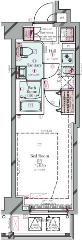 8.5帖の居室/インターネット無料の快適住空間