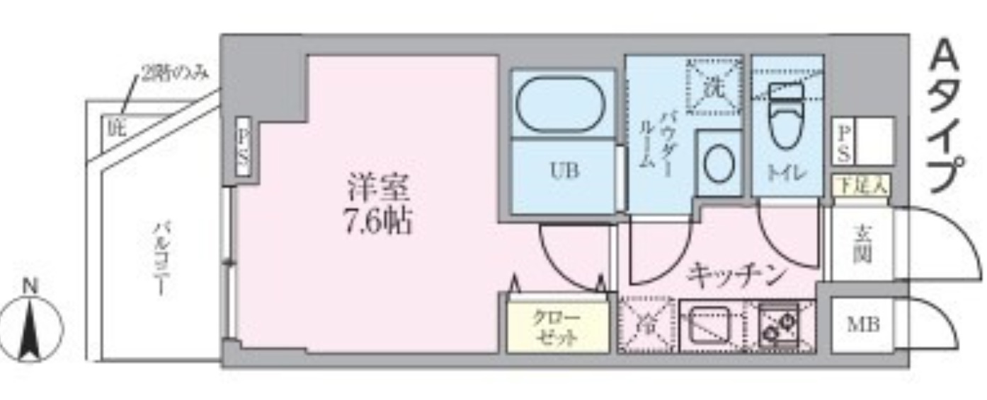 4階の間取り図