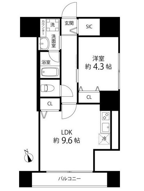 1階の間取り図