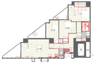 10階の間取り図