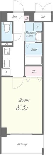 6階の間取り図