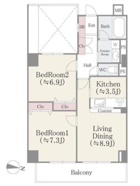 5階の間取り図