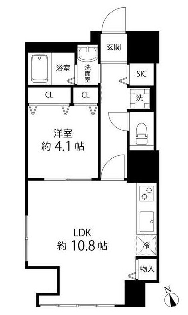 1階の間取り図