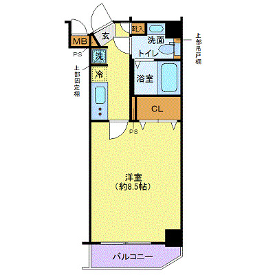 8階の間取り図