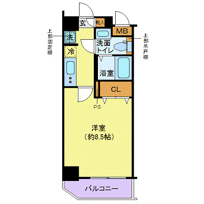 8階の間取り図