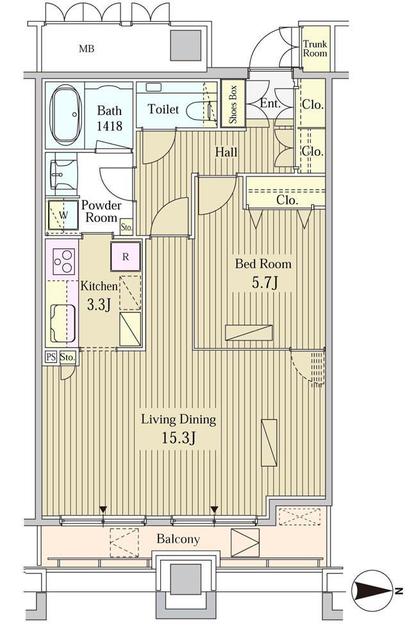 22階の間取り図