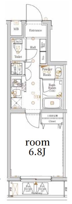 Log西馬込 ※別号室参考写真