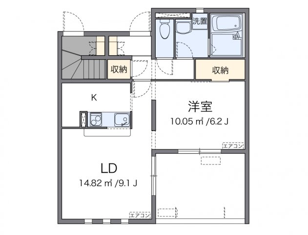 代表的な間取のため実際の間取とは異なる場合があります