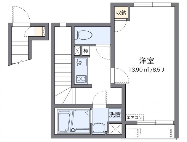代表的な間取のため実際の間取とは異なる場合があります