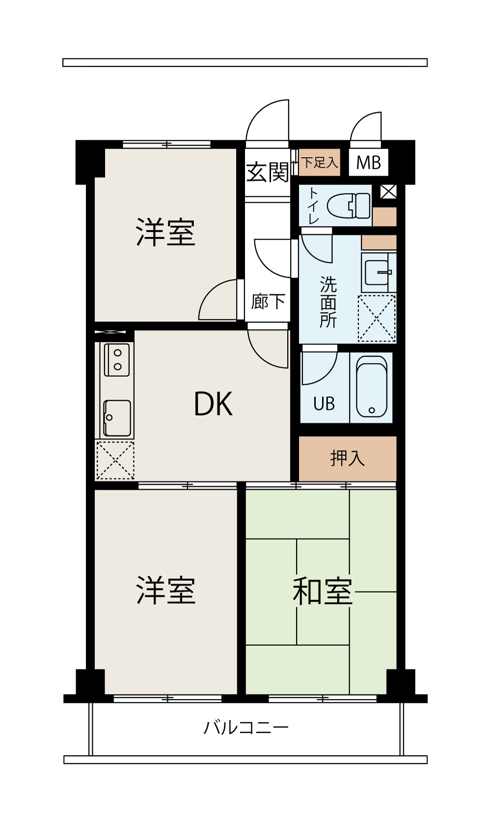 01.02.06号室(3DK)