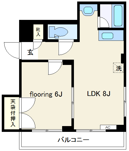 リモートワークや２人暮らしにも利用できる１LDKタイプです♪
