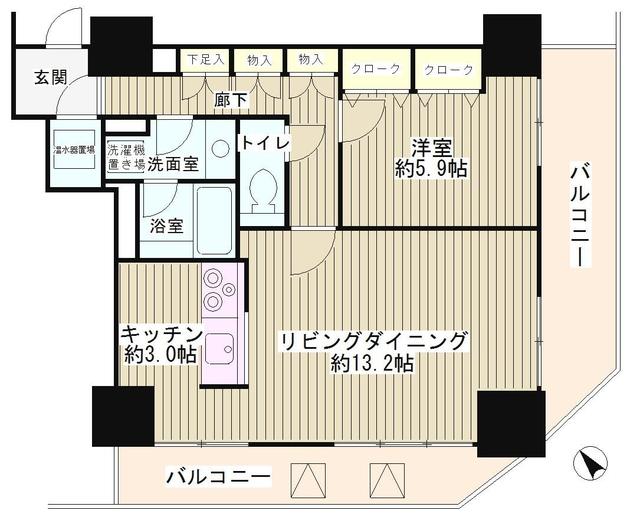 2階の間取り図