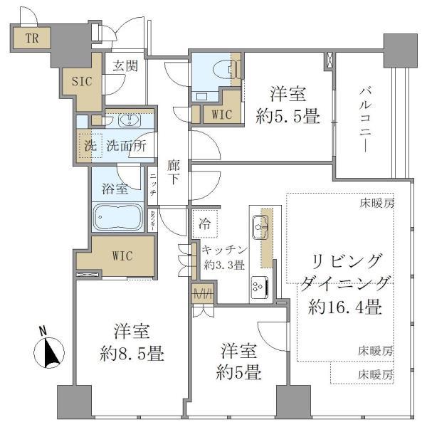 19階の間取り図