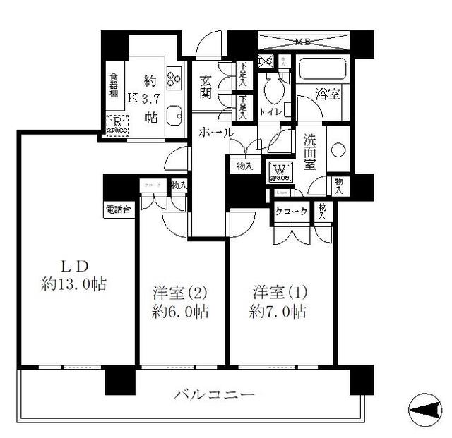 5階の間取り図