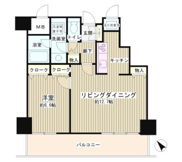 8階の間取り図