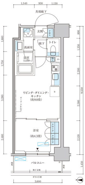 3階の間取り図