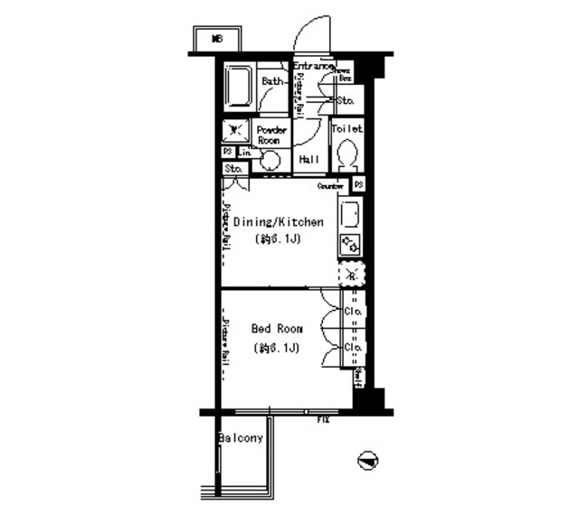 5階の間取り図