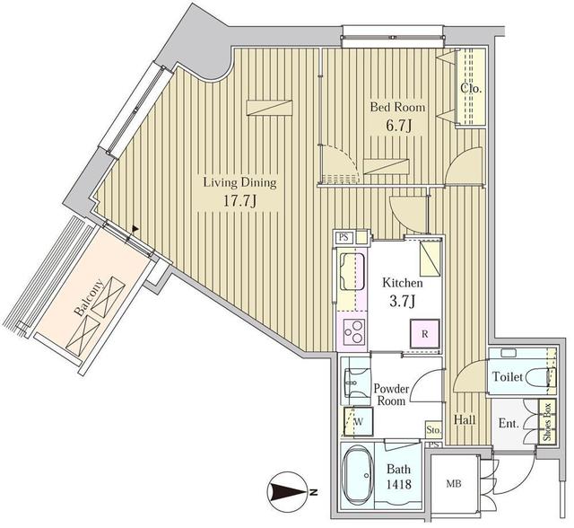 16階の間取り図