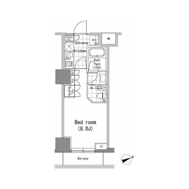 8階の間取り図