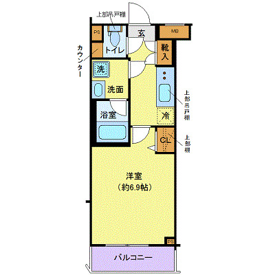 2階の間取り図