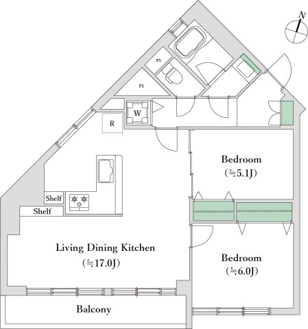 5階の間取り図