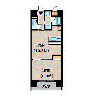 4階の間取り図