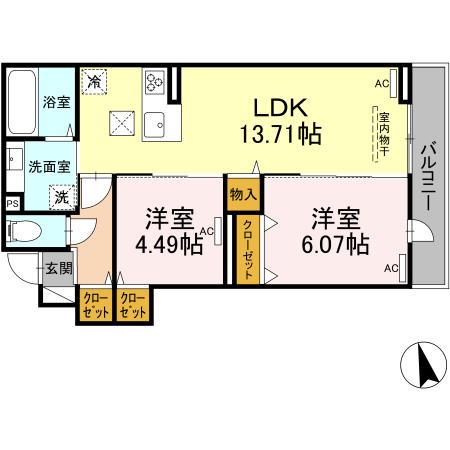 1階の間取り図