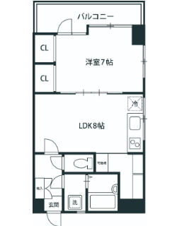 4階の間取り図