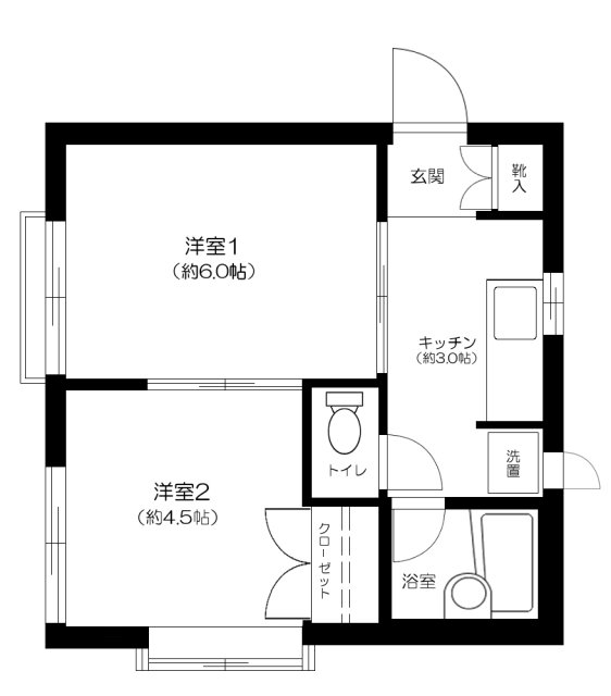 1階の間取り図