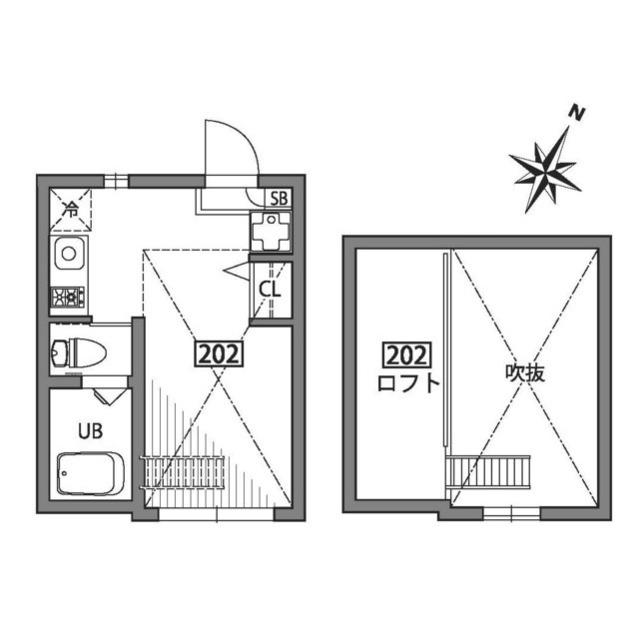 2階の間取り図