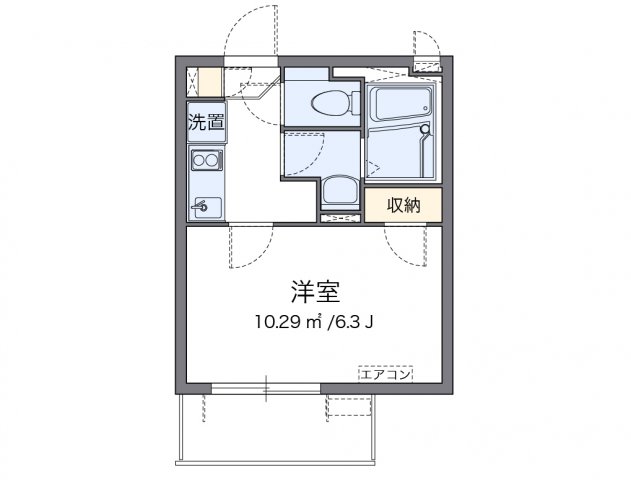 代表的な間取のため実際の間取とは異なる場合があります