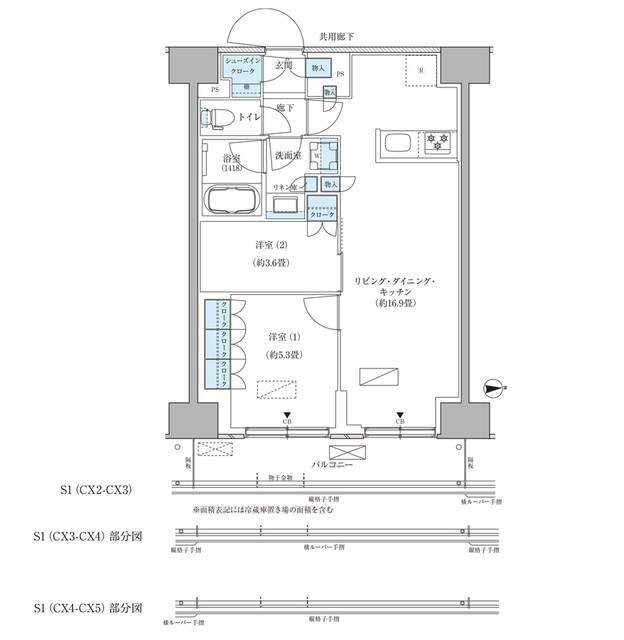 6階の間取り図
