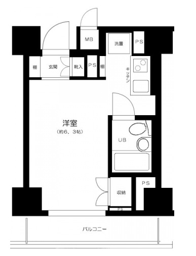 6階の間取り図