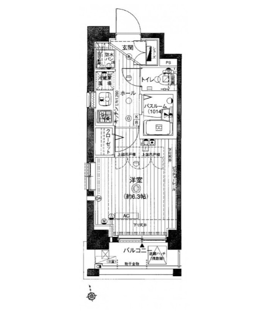 2階の間取り図