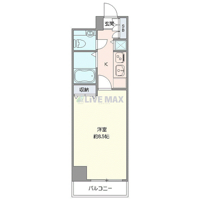 8階の間取り図