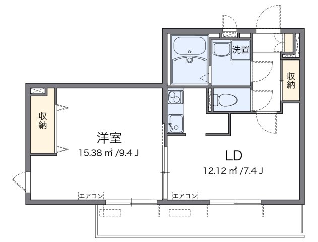代表的な間取のため実際の間取とは異なる場合があります