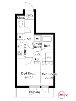 1階の間取り図