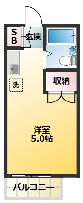 2階の間取り図