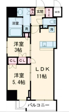 4階の間取り図