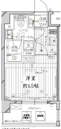 4階の間取り図