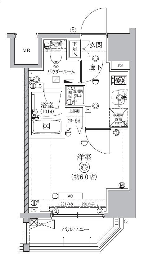 10階の間取り図