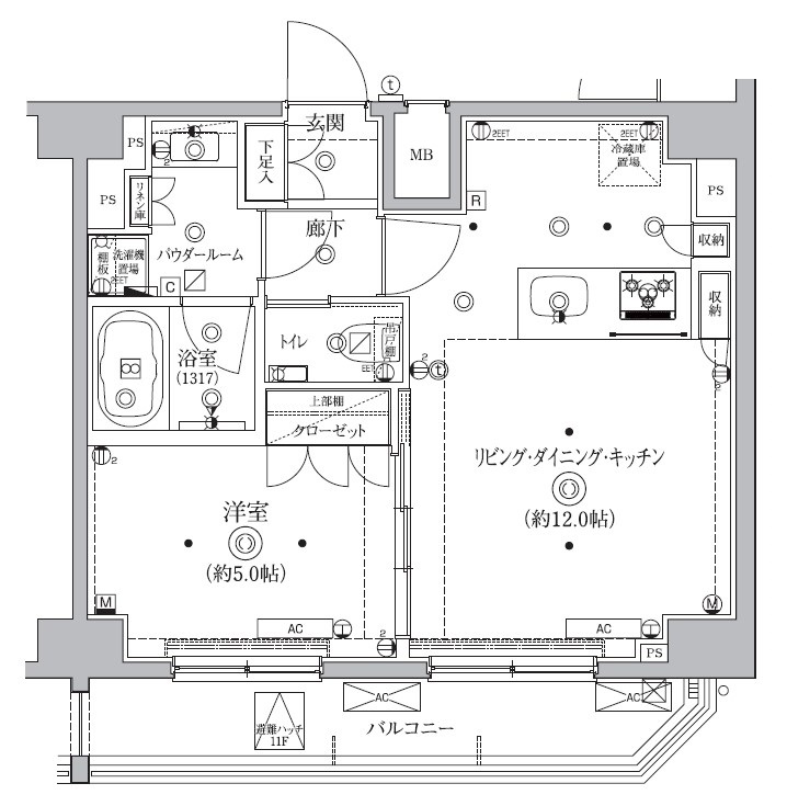 12階の間取り図