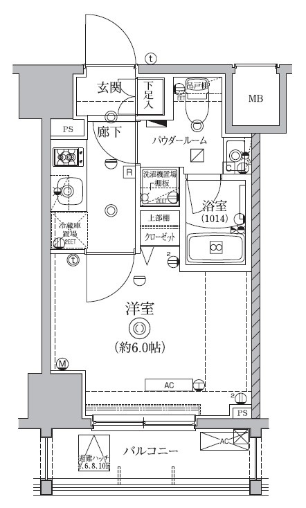 6階の間取り図