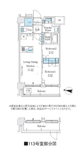 1階の間取り図