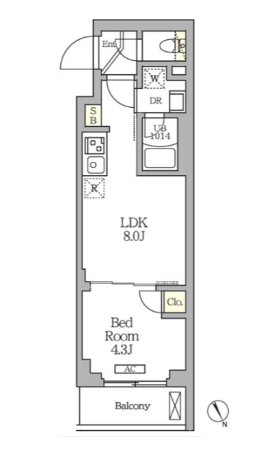 2階の間取り図