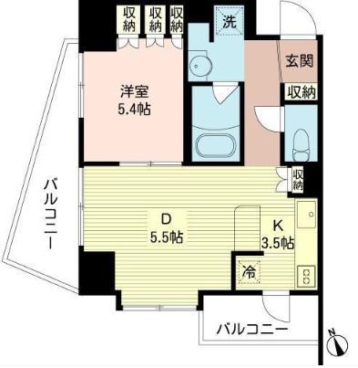 5階の間取り図