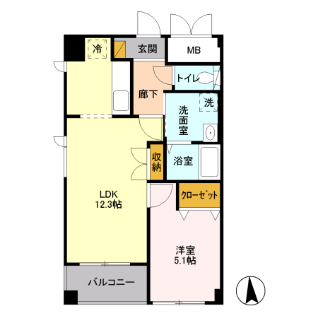 2階の間取り図
