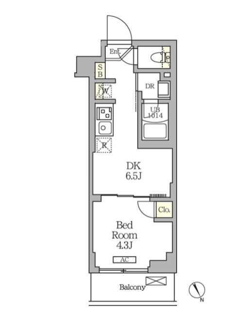 2階の間取り図