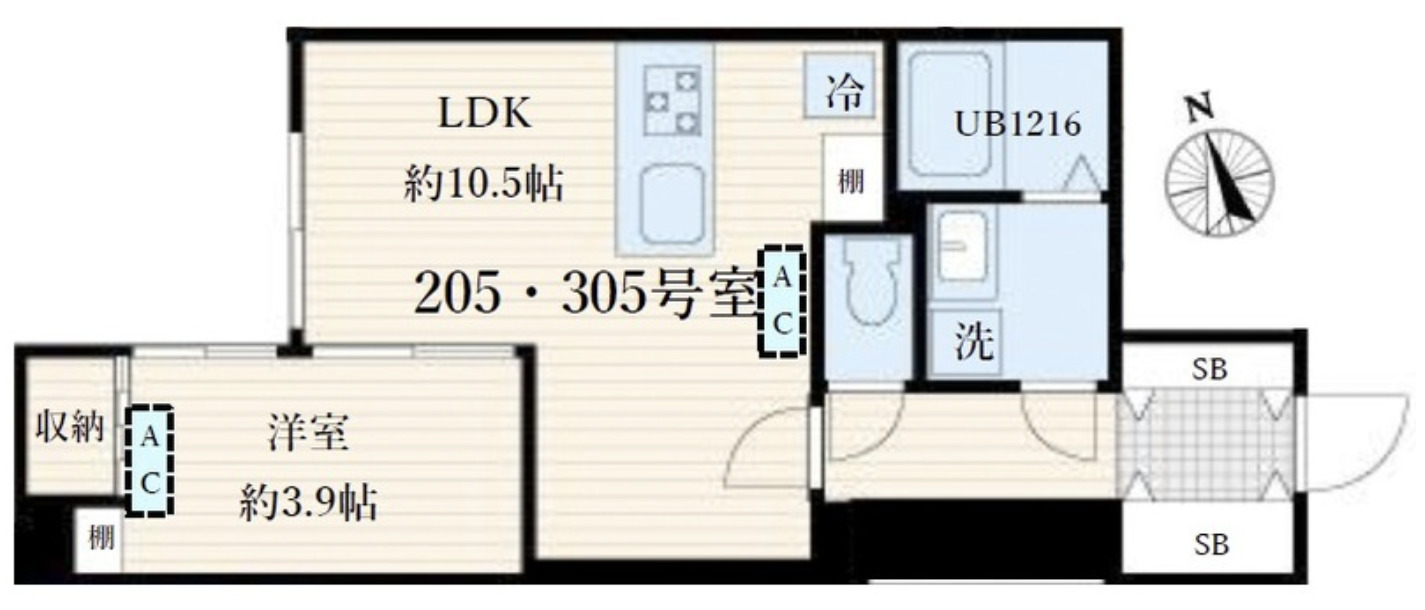 2階の間取り図